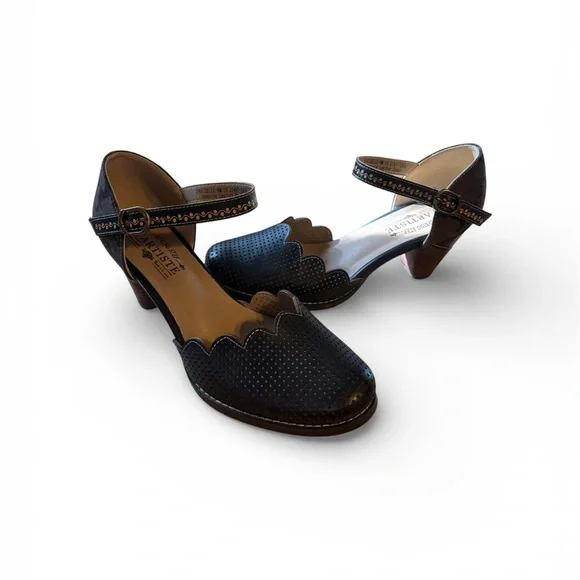 L’Artiste by Spring Step “Parchelle” D’Orsay Heel | Twee | 39 EU / 8.5 Women’s - Picture 10 of 11